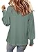 Magritta Womens Green Plus Size Blouses Pleated Fall Winter Casual Flared Tops Loose Dressy Long Pintuck Sleeve Work Office Shirts Chic V Neck Tunics Clothing XX-Large
