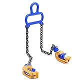 Xlsdlvcnxz 1 Ton Chain Drum Lifter Blue Carbon Steel Hoist for Plastic Metal Barrel Lifting and Industrial Handling