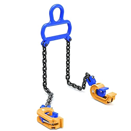 1 Ton Chain Lifter 2200 lbs Capacity Carbon Steel Drums Barrels Lifting Sling Chain Lifter fit for Metal Strap and Plastic lid Drums