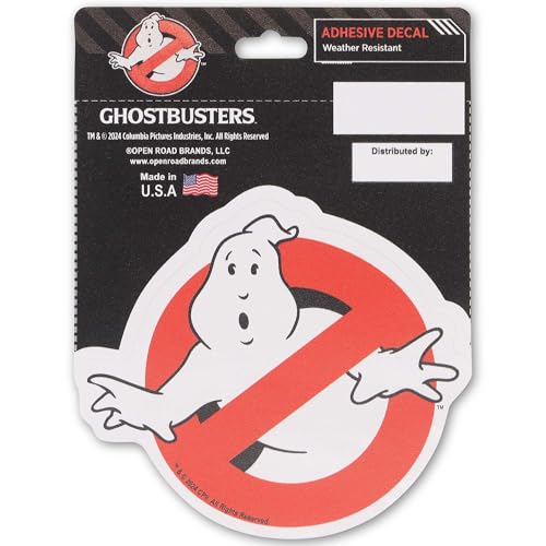 Ghostbusters Logo Adhesive Vinyl Decal - Fun Ghostbusters Sticker For Car, Window, Water Bottle Or Laptop