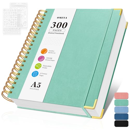 Carnet en cuir A5 haut de gamme avec 300 pages de papier épais 120g