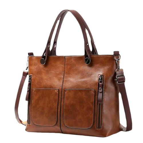 Bolsos de mano Cuero PU para mujer, Bolso Bandolera Mujer Retro,