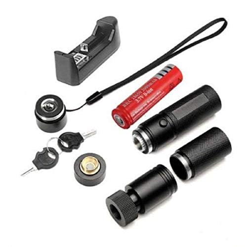 VINAYAK Traders 500mW Rechargeable Green Laser Pointer, 7 Miles Range, with Battery, Charger 2