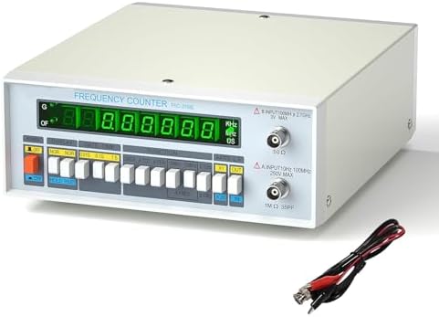 High Precision 8-Digit Frequency Counter, Multifunctional Digital Meter with High Stability, for Lab Equipment Maintenance and Testing