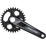 SHIMANO FC-M6100-1 Deore Crankset - for Rear 12-Speed, 2-PCS FC, 175MM, 32T W/O CG, W/O BB Parts, for Chain LINE 52MM - EFCM61001EXA2