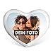 PhotoFancy® - Herzkissen mit Foto Bedrucken - Fotokissen in Herzform selbst gestalten (Herzkissen mit Foto)