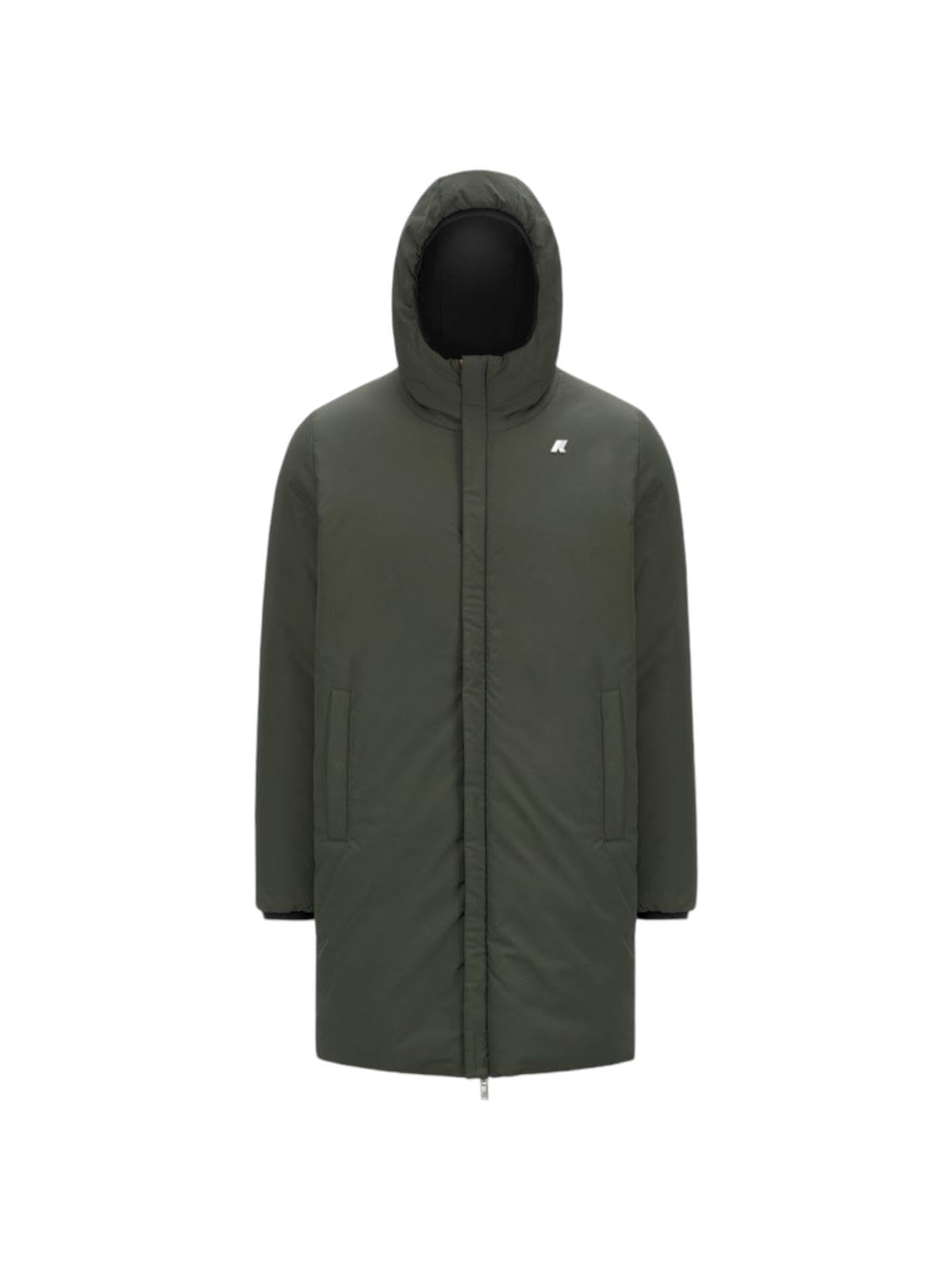 K-Way Jacob st Warm Reversible Nero Nero Reversibile Verde