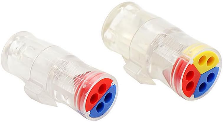 Electrical Wire Connector,Plug-in Wire Terminal, Quick Cable Connectors,Quick Splitter Terminals,450V,24A,AWG20-13(LT-724,10 PCS)