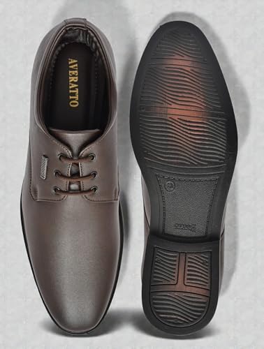 Image of Derby Shoes with Lace-Up Closure, Synthetic Upper, Airmix Sole, Black, Lightweight, Classic Formal Style for Men