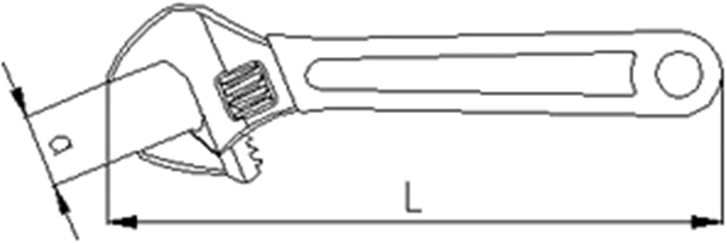İzeltaş 8 Kurbağacık Anahtar, İngiliz Anahtarı, 20 cm
