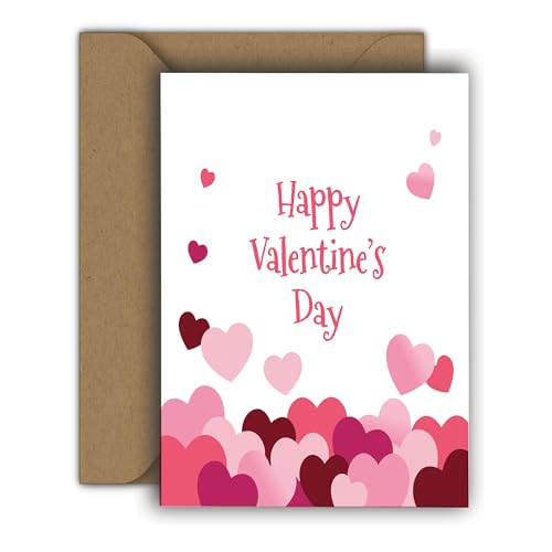 Edition Colibri Tarjeta de San Valentín para él y ella, tamaño A6, tarjeta plegable con sobre, tarjeta de amor, aniversario, tarjeta de aniversario, tarjeta de San Valentín, corazón (amor en vuelo)