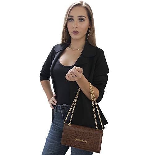 Bolsa de Corrente Croco (marrom)