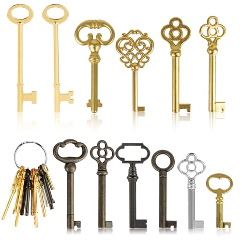 Uso: questa chiave universale adatta per stili di mobili classici e può essere utilizzata per aprire vecchi cassetti, serrature per vetrine, armadi cinesi, orologi vintage, armadi e altri mobili antichi