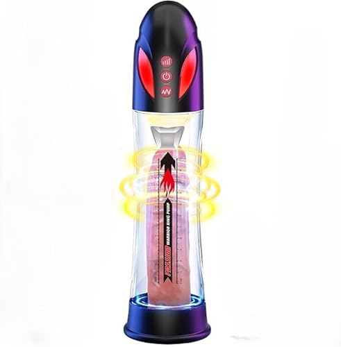 Pump Penile Vacuum, 4X Suction & Pumping Training Device, Bigger & Harder & Longer AFD38 (Black)