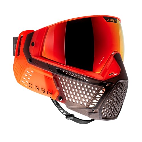 CRBN Paintball Zero Pro Goggle - Includes: Two Lens + Visor + Case - Carbon Paintball (Blaze Less Coverage)