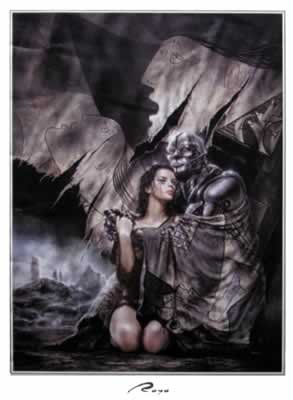 Affiche Luis Royo Girl & Robot N°10 poster 50x70 cm pour habiller un mur vide