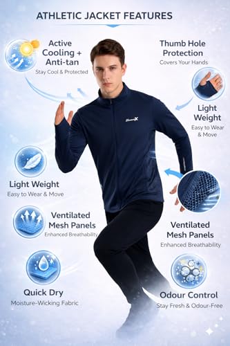 Image of FUNKY MONKEY UV ArmourX UV Protection Sunscreen with Mesh Ventilation Jacket | Anti-Tan Cooling Jacket | Lightweight Quick Dry Summer