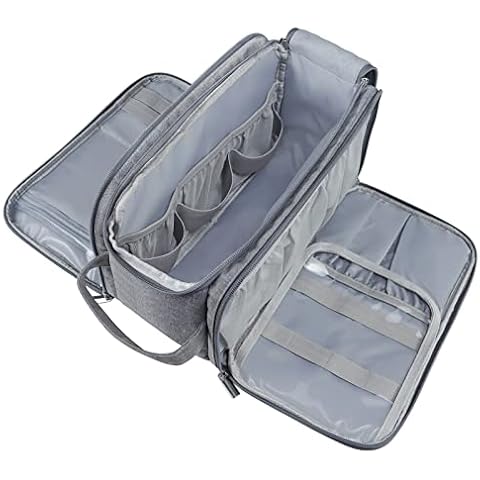 Gloppie Wash Bag for Men, Large Capacity Toiletry Bag, Waterproof Washbag with Handle, Travel Bottles Storage for Toiletries Bags, Make Up Bag Makeup Organizer for Women Girls (Grey) Cover