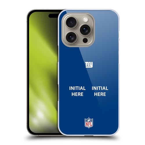 Coque iPhone 16 New York Giants personnalisée rigide et anti-choc NFL