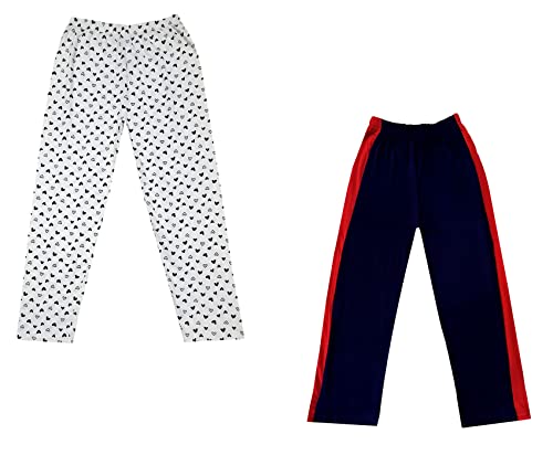 Image of indi weaves Boys and Girls Cotton Solid and Printed Pyjama /Pant /Trackpants