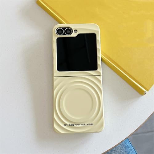 Coque Galaxy Z Flip4 rigide à pois colorés avec support magnétique