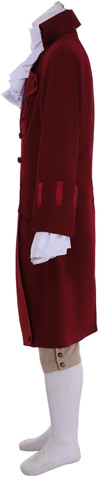 1791's lady Hamilton Cosplay Aaron Burr Costume Civil War Drama Colonial Men Suit