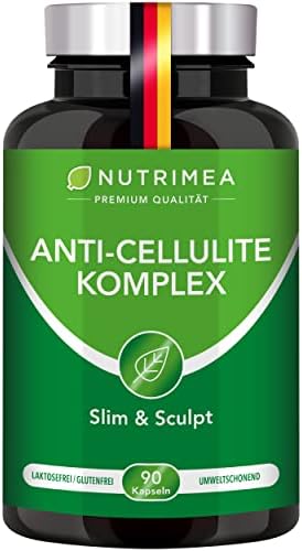 Nutrimea | Anti-Cellulite Komplex | Patentierte Formel | Gegen Cellulite | mit Sinetrol® Citrusfrüchte, Guarana, Traubentrester | 90 Kapseln gegen Orangenhaut | 100 % natürlich | P