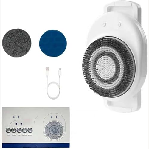 Cepillo eléctrico para la espalda de pared con 3 velocidades y cabezales 7