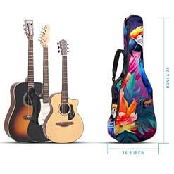 JRHEJTFZ Housse pour guitare acoustique de 1,9 cm d’épaisseur – Imperméable – Durable et élégant – Beau perroquet, Multicolore., 42.9×16.9×4.7 in, Motif imprimé tendance - Les Beatles, Paul McCartney, John Lennon, RIngo Starr, George Harrison JRHEJTFZ Housse pour guitare acoustique de 1,9 cm d'épaisseur - Imperméable - Durable et élégant - Beau perroquet, Multicolore., 42.9x16.9x4.7 in, Motif imprimé tendance – Image 5