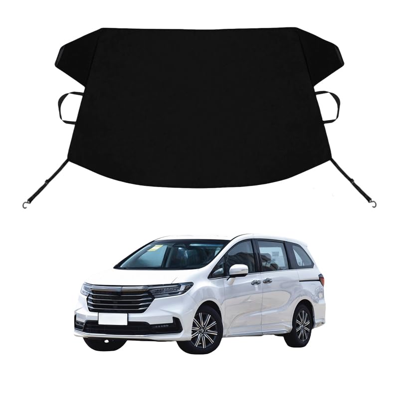 Image of Odyssey Custom Windshield Cover for Ice and Snow for Hon-da Odyssey Windshield Snow Cover 600D Shade Blocks Winter Frost Hail Protector Car Accessories
