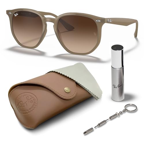 Ray-Ban RB4306 Square-Round Shaped Sunglasses for Men & Women with Official RAYBAN Eyewear Kit