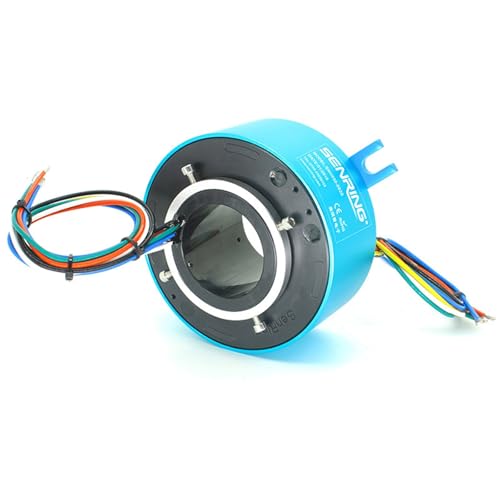 Bague collectrice conductrice 50mm anneau collecteur brosse 6 voies 10A pour robotique