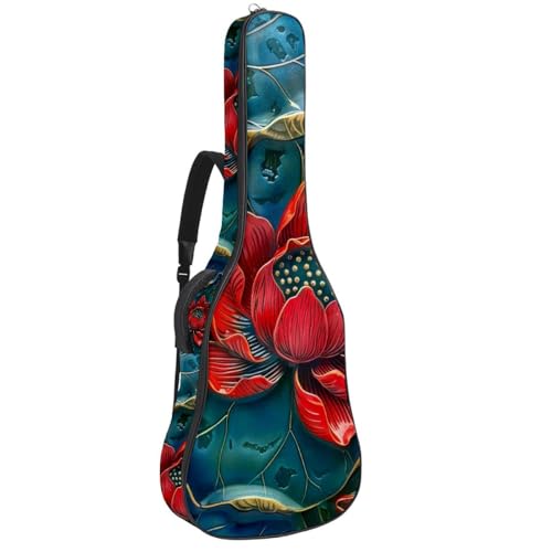 Housse de guitare imperméable étui souple 109 cm léger pour éviter la pluie et la poussière