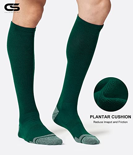 Image of CS CELERSPORT 2 Pack / 3 Pack Baseball Socks for Youth Kids and Adult Softball Soccer Socks Over the Calf Tube Socks