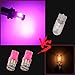 Grandview Pink T10 194 168 921 W5W LED Interior Lights Bulb Car Replacement Lights Truck License Plate Front Rear Sidemarker Light Dome Map LED Bulbs 12V DC 10-Pack