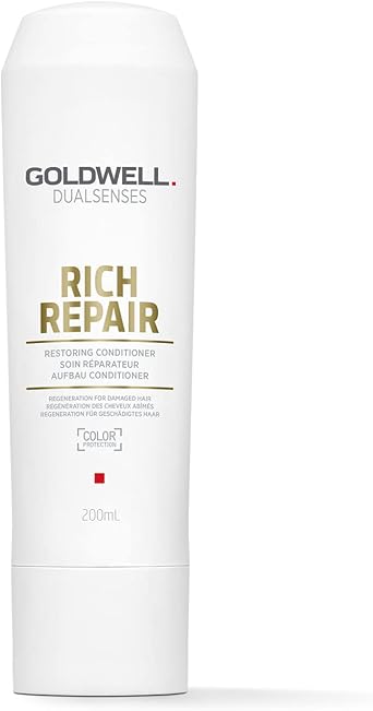 Goldwell Dualsenses Rich Repair Restoring Conditioner For Dry, Damaged Hair, Reduces Breakage, Improves Manageability, Leaves Soft & Heallty Hair With Anti-Fade Color Protection
