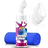 TIEDXIOY Water-free Sneaker Cleaner, White Shoe Cleaning Kit for Trainer Shoes, Tennis, Running, Golf, PU, Canvas, Rubber and more-150ml/5.3 fl.oz