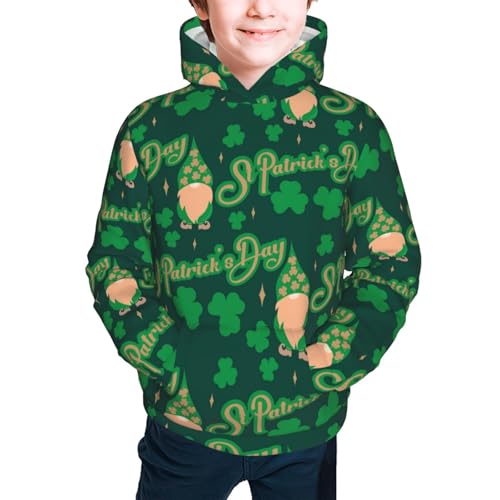 St Patrick's Day9 Kid Hoodies Boys Sweatshirts Girls Pullover with Pocket3
