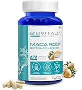 Biovitalia Organics Maca Root Extract Capsule 1000mg | Dietary Supplement | Helps In Reproductive...