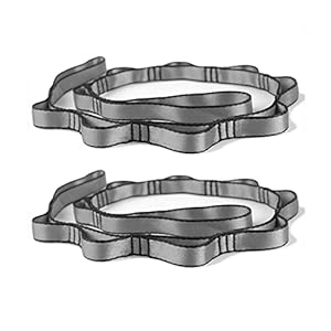 PRIOR FITNESS 2pcs Nylon Daisy Chain Straps for Aerial Yoga Hammock Swing Adjustable Aerial Silk Extender Strap Rope Anti-Gravity Yoga Extend Belts