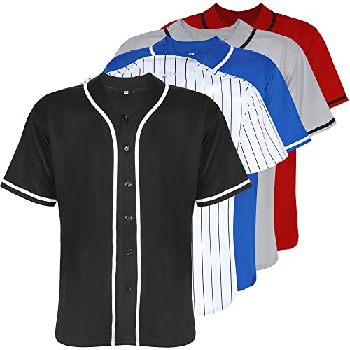 Camiseta de béisbol para hombre Aumudle negra talla 3X-Large miniatura 1