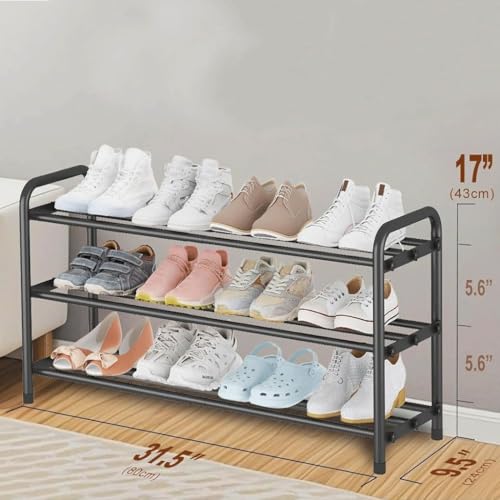 Étagère à chaussures d'entrée meuble de rangement rétractable et multicouche - 4