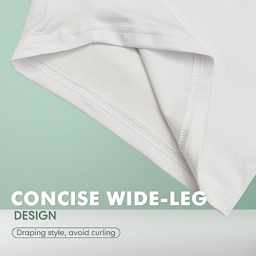 Image of MANCYFIT Bloomers Shorts for Women Pettipants for Under Dresses Flat Edge Culottes Slip Shorts