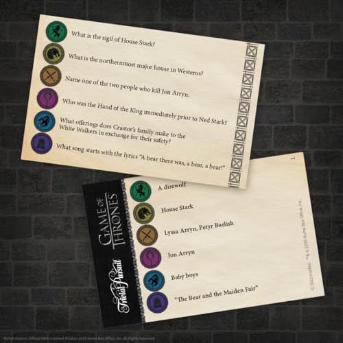 Trivial Pursuit: Game of Thrones Quick Play Edition miniatura 4