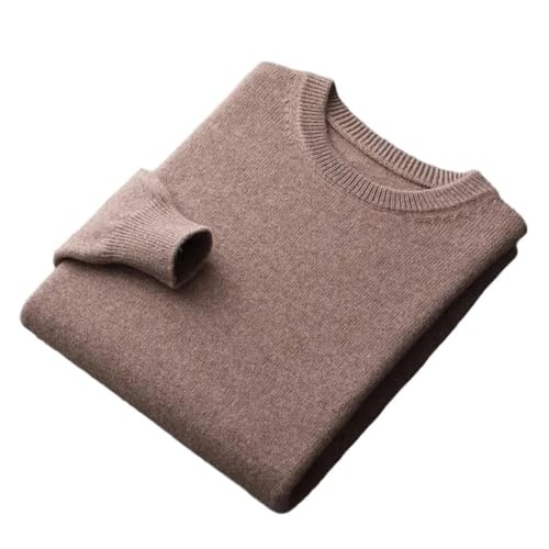 Men's Pullover Sweaters Long Sleeve O-Neck Business Casual Thickened Solid Knitted Sweater