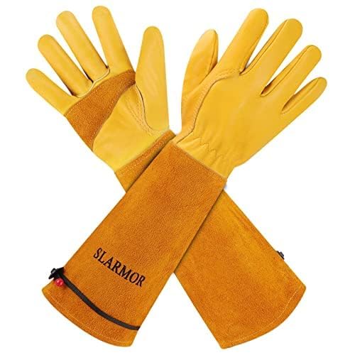 SLARMOR Lange Gartenhandschuhe Damen Abeitshandschuhe Herren