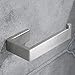 CCKOLE Porta carta igienica, porta carta igienica, supporto in acciaio inox 304, porta carta igienica, porta rotolo da cucina, per bagno e cucina (argento spazzolato, foratura)