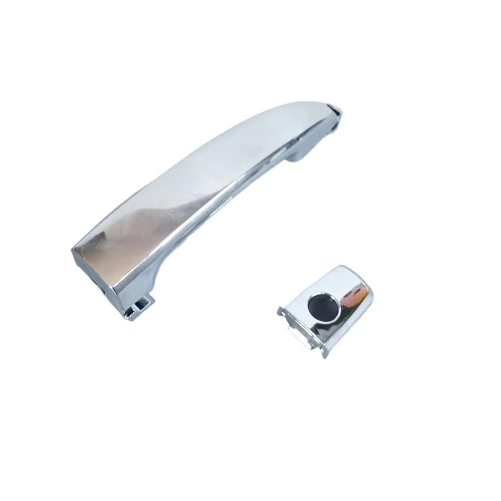 PAUZCSEC Exterior Door Handle Compatible with Chevrolet for Aveo 2008 2009 2010 2011 2012 2013 2014 2015 Front Rear Door Chrome Outer Handle OEM: 96468268 96468293