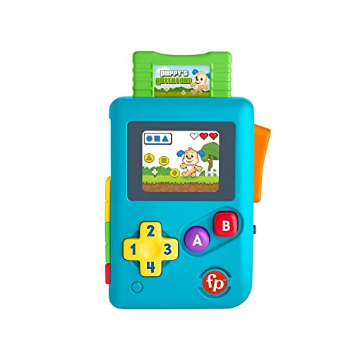 Fisher Price Aprender E Brincar Meu Primeiro Videogame de Aprendizagem Retrô, Multicor
