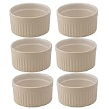 Mrs. Anderson’s Baking Ceramic 6-Ounce Souffle Dish, Wheat, Set of 6